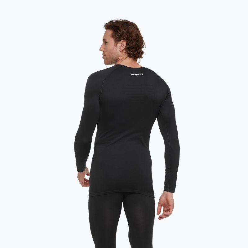 Vyriški termoaktyvūs marškinėliai Mammut All-Mountain Seamless BL Mid juoda/balta 2