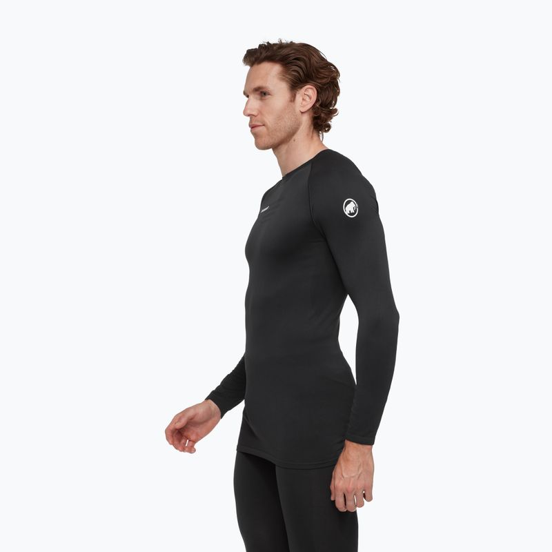 Vyriški termoaktyvūs marškinėliai Mammut All-Mountain Seamless BL Mid juoda/balta 3
