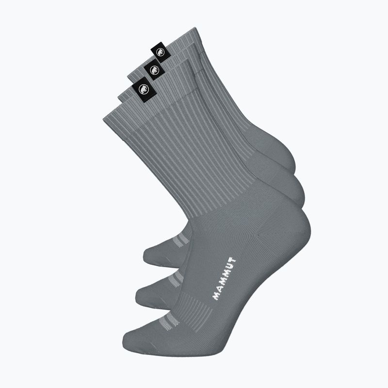 Kojinės Mammut Everyday Crew 3 pairs black/strata/white