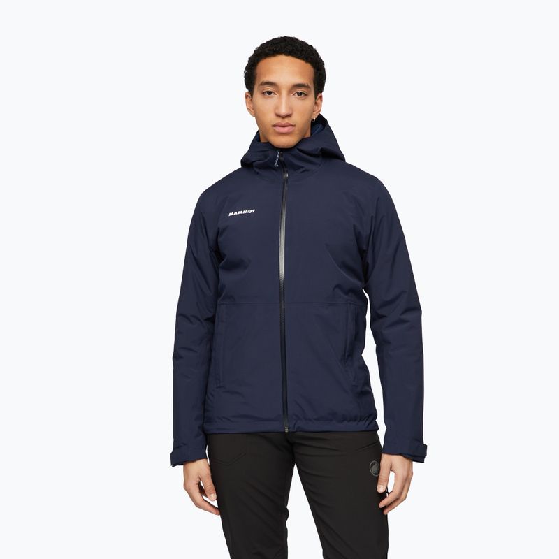 Vyriška lietaus striukė Mammut Linard HS Thermo Hooded Jacket Men marine