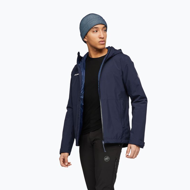 Vyriška lietaus striukė Mammut Linard HS Thermo Hooded Jacket Men marine 4