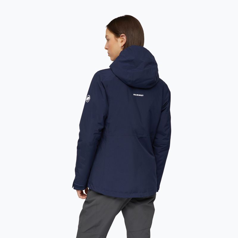 Moteriškas lietaus paltas Mammut Linard HS Thermo Hooded Jacket Women marine 2