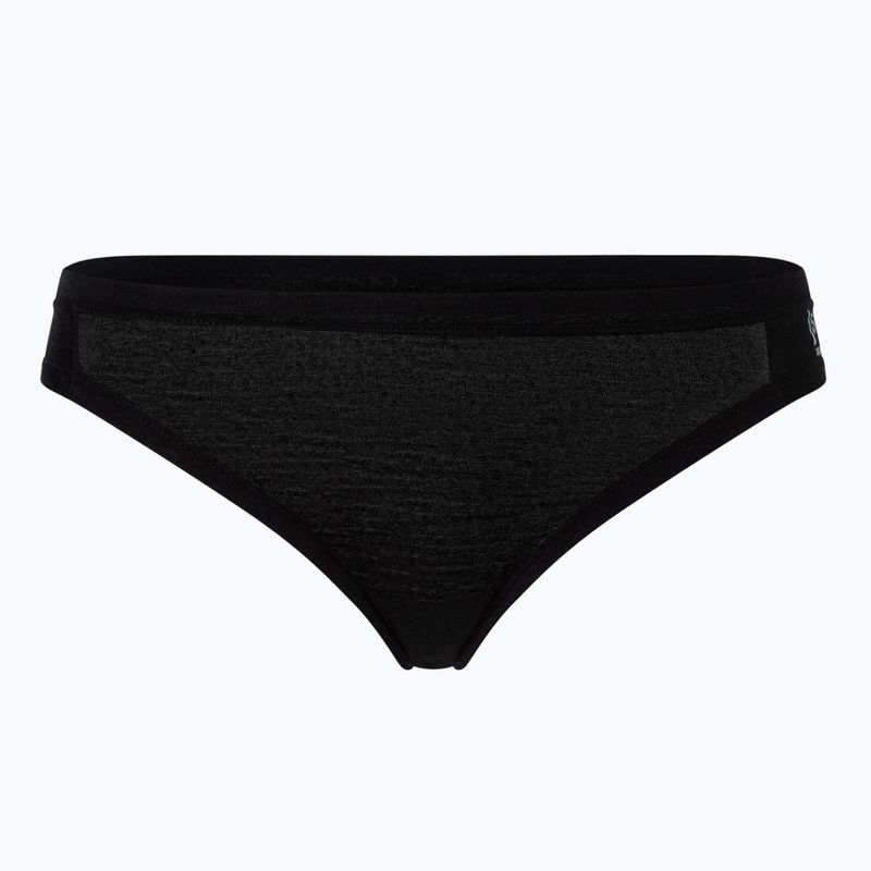 Moteriškos termoaktyvios kelnaitės super.natural Tundra 175 Thong juoda kaip anglis