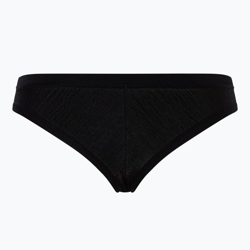 Moteriškos termoaktyvios kelnaitės super.natural Tundra 175 Thong juoda kaip anglis 2