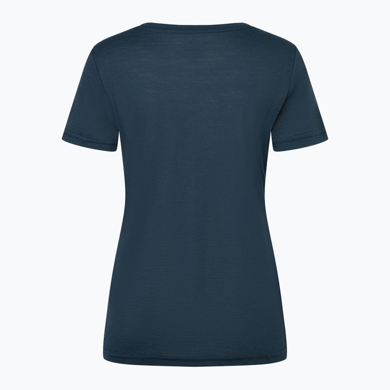 Moteriški marškinėliai super.natural Preikestolen Cliffs Tee blueberry/feather grey/copper 4