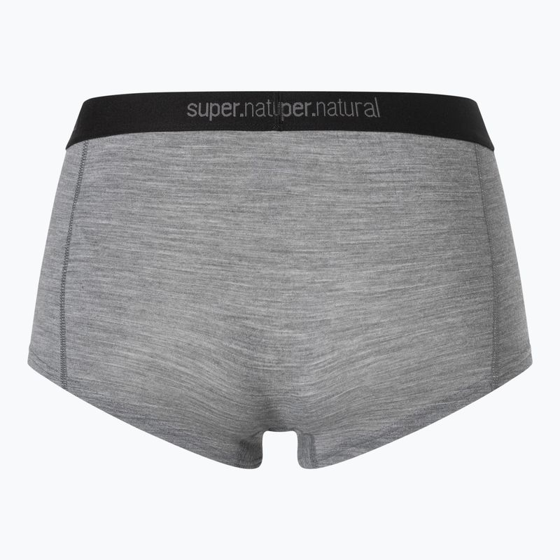 Moteriškos termoaktyvios trumpikės super.natural Tundra 175 Boyfriend Hipster cashmere grey melange 2