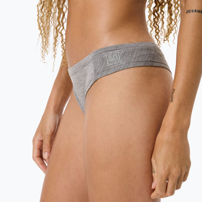Termoaktyvios kelnaitės super.natural Tundra 175 Thong cashmere grey melange 6