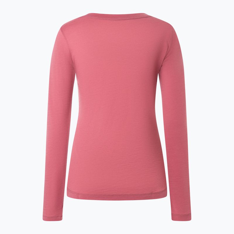 Moteriški marškinėliai ilgomis rankovėmis super.natural Little Heartwood mauve wood/white stone 5