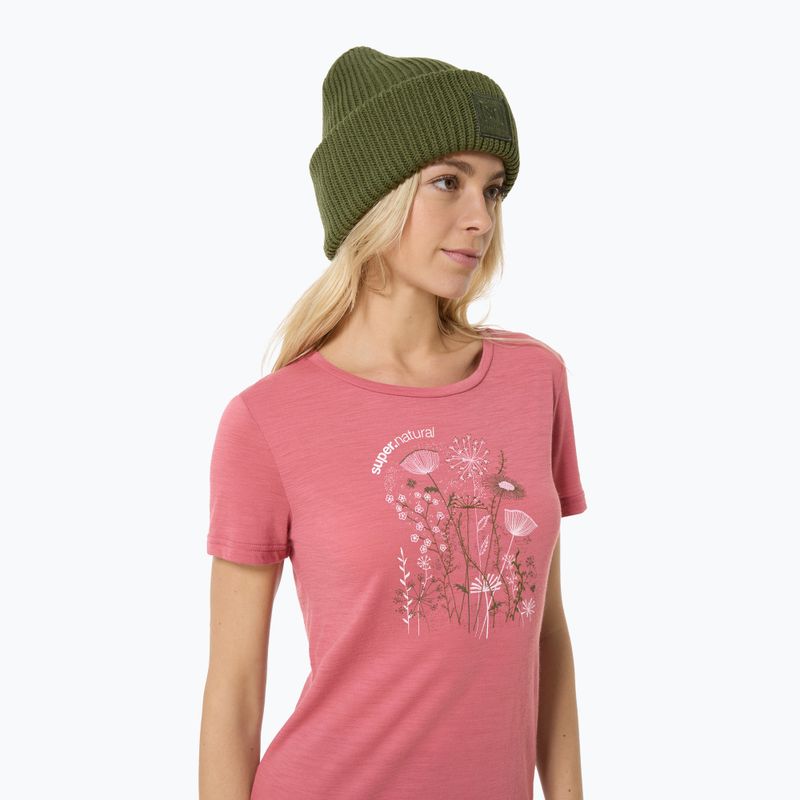 Moteriški marškinėliai super.natural Rock Flowers Tee mauvewood/various 3