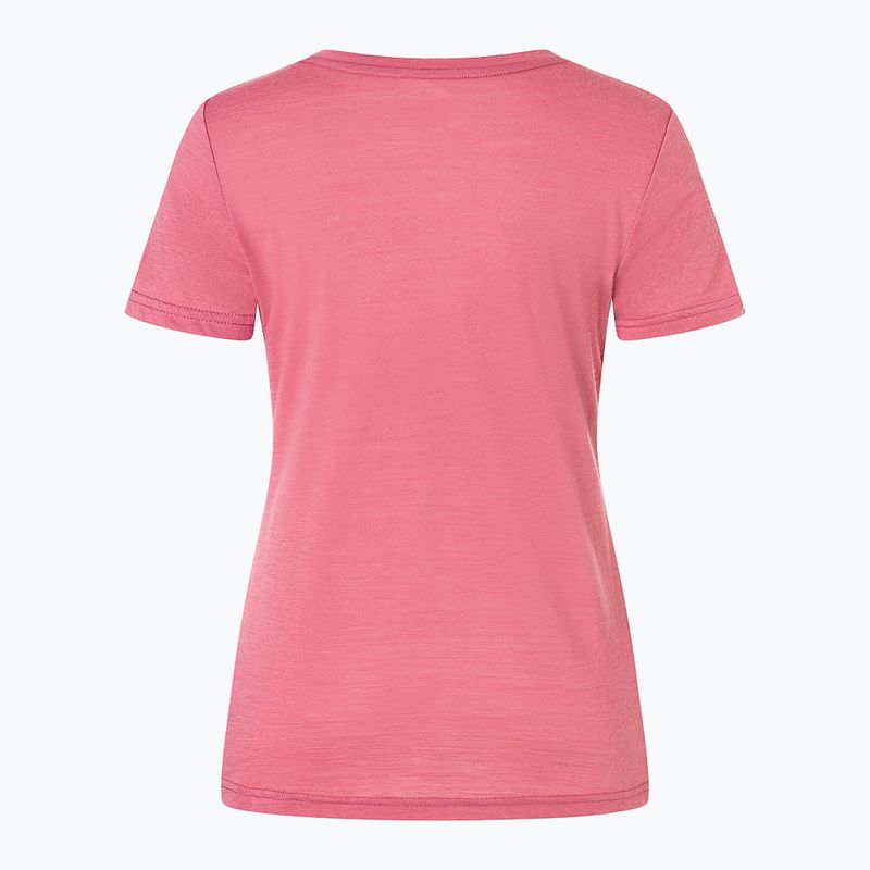 Moteriški marškinėliai super.natural Flower Boots Tee mauvewood/blueberry 5