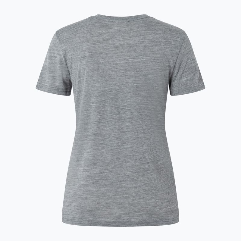 Moteriški marškinėliai super.natural Ornament Tee cashmere grey melange/leaf melange/white stone 5
