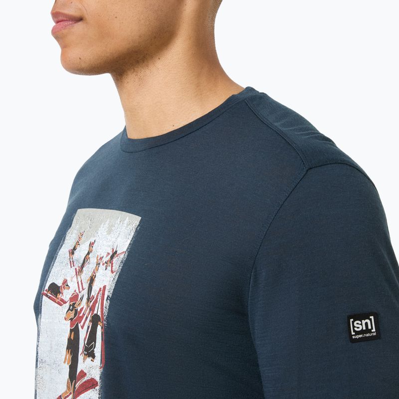 Vyriški marškinėliai ilgomis rankovėmis super.natural Dachshund Party blueberry/various 4