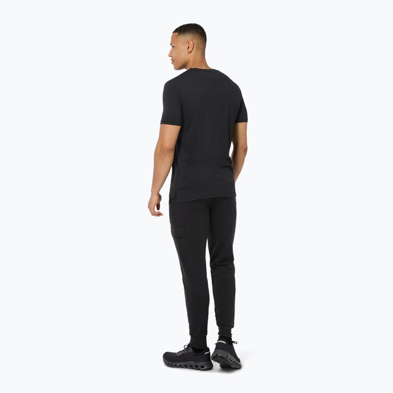 Vyriški marškinėliai super.natural Go Hiking Tee jet black/various 3