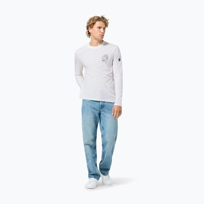 Vyriški ilgomis rankovėmis marškinėliai super.natural Frosty Bio white/blueberry 2