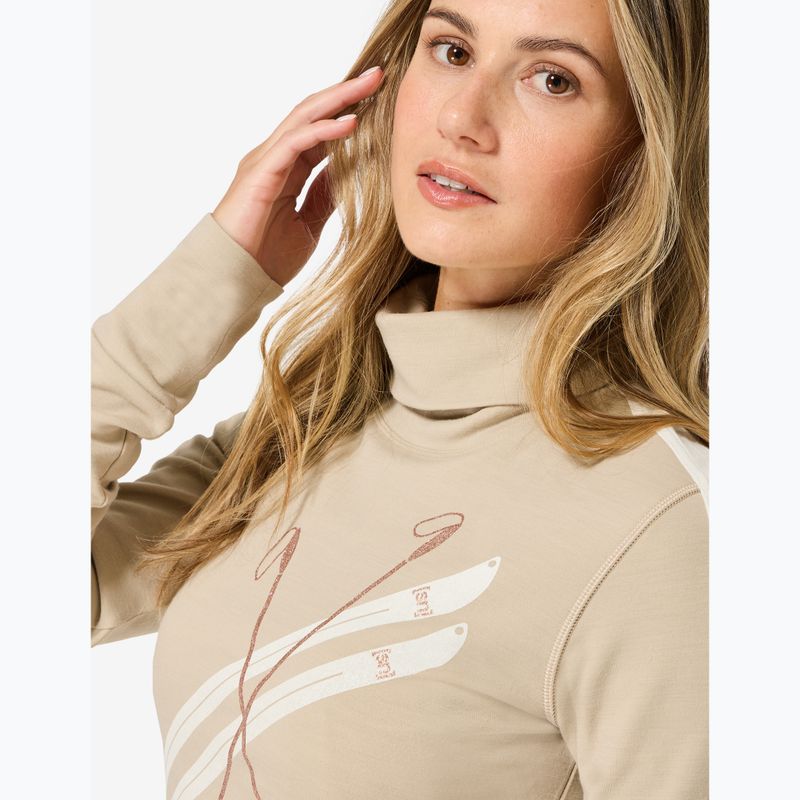 Moteriškas megztinis Super.Natural KryTeeede Ski Roll Neck pepper/white/mountain trail gl/white 3