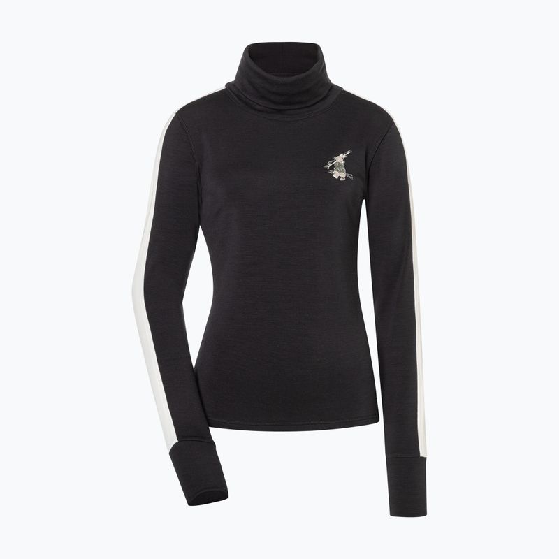 Moteriškas megztinis super.natural Bunny Roll Neck jet black/f.white/various/eucalyptus gl 4