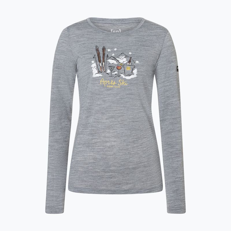 Moteriški marškinėliai ilgomis rankovėmis  super.natural Apres Ski cashmere grey melange/various 5