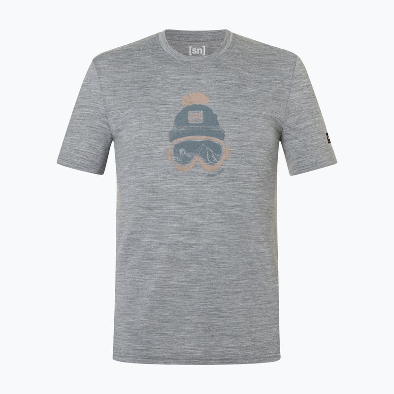 Vyriški marškinėliai super.natural Gogeanie cashmere grey melange/various 4