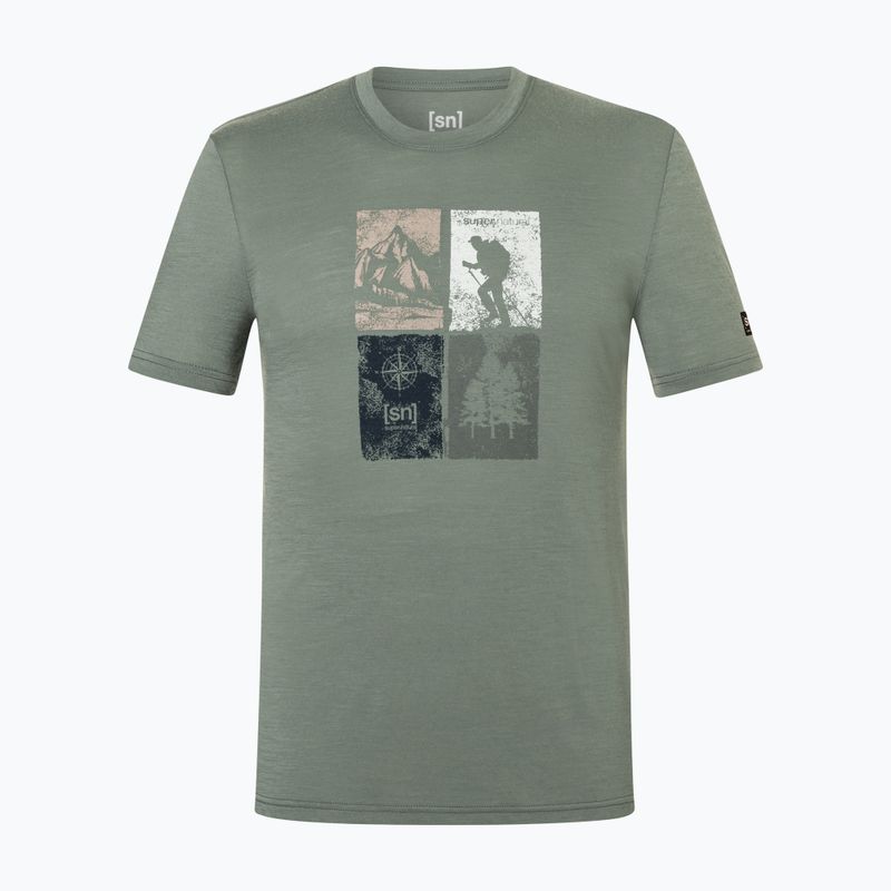 Vyriški marškinėliai Super.Natural Go Hiking Tee eucalyptus/various 4