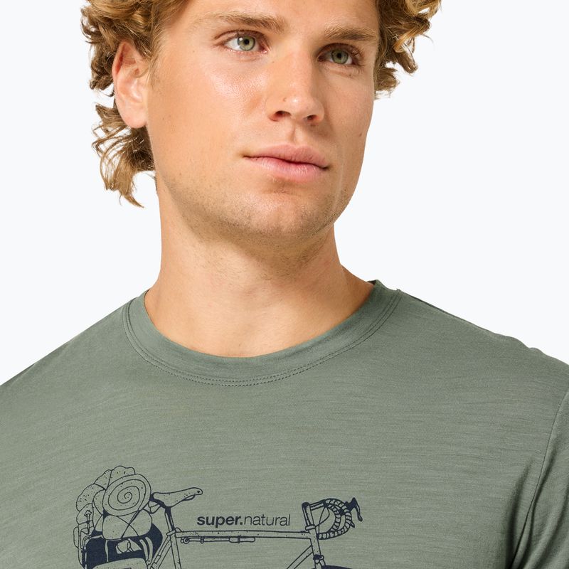 Vyriški marškinėliai Super.Natural Wander Wheel Tee eucalyptus/blueberry 3