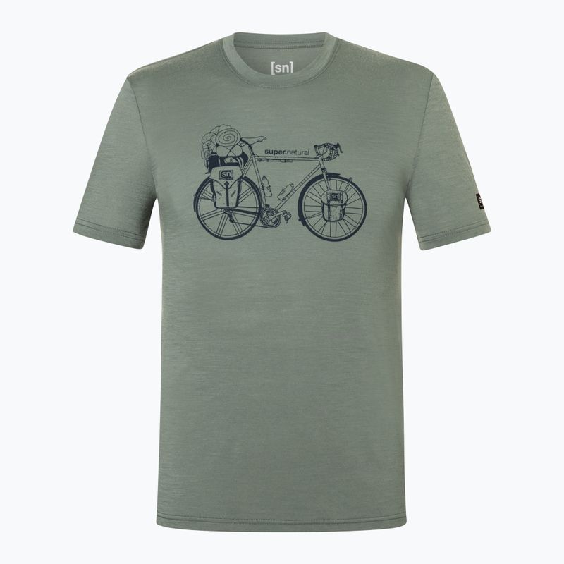 Vyriški marškinėliai Super.Natural Wander Wheel Tee eucalyptus/blueberry 4