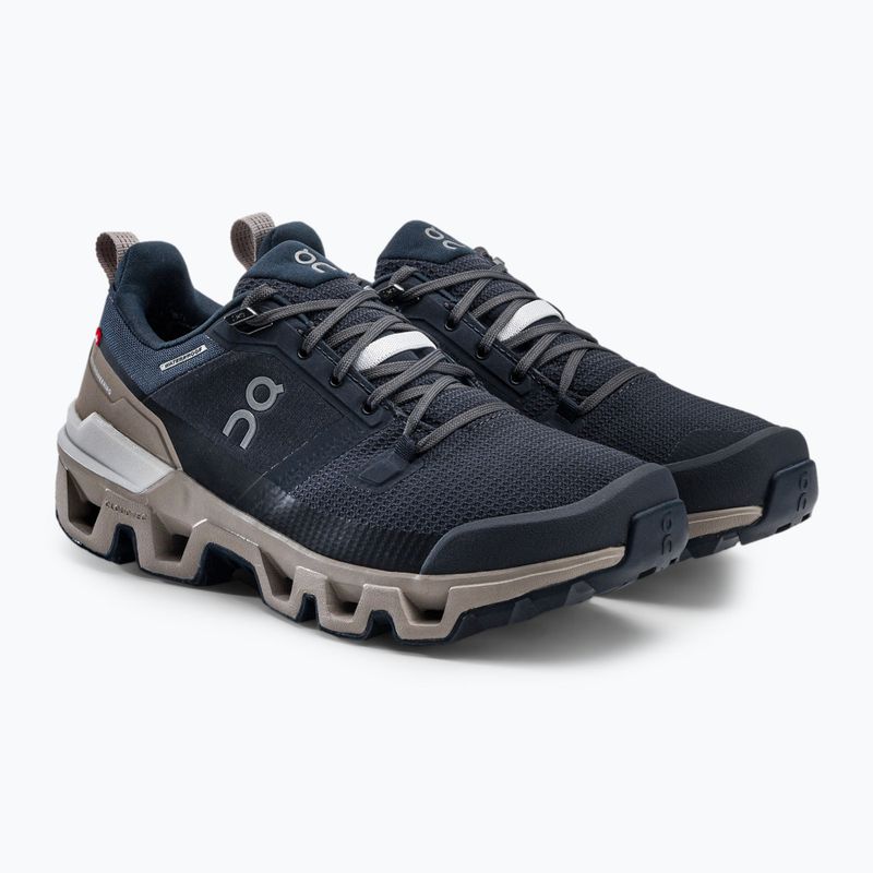 Moteriški bėgimo bateliai On Cloudwander Waterproof navy/desert 7