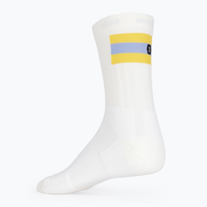 Vyriškos kojinės On Tennis white/mustard 2