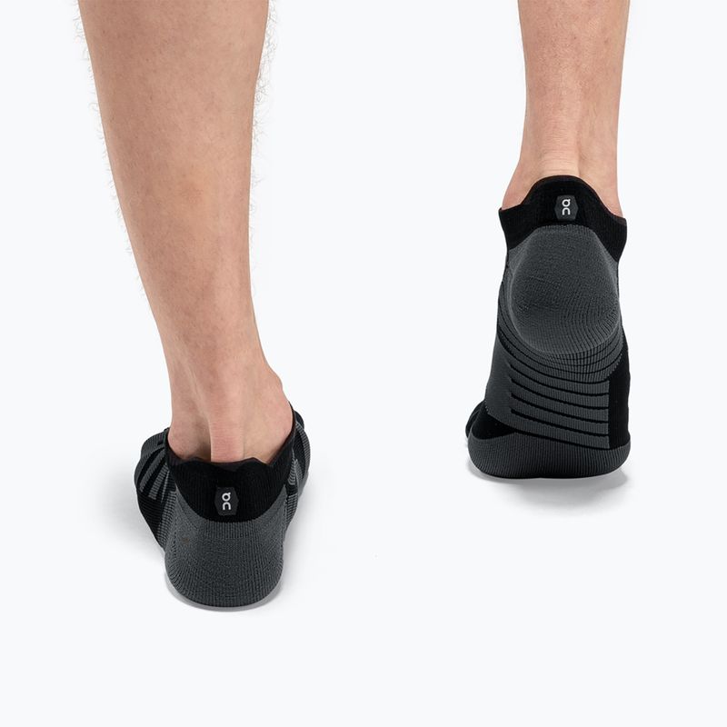 Vyriškos bėgimo kojinės On Performance Low black/shadow 4