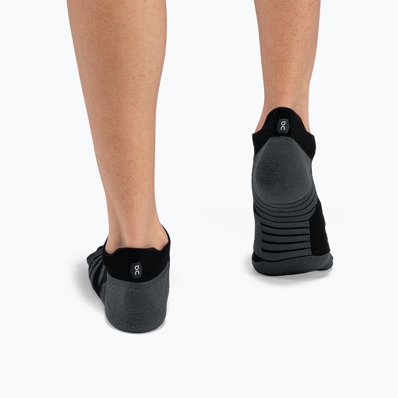 Moteriškos bėgimo kojinės On Performance Low black/shadow 4
