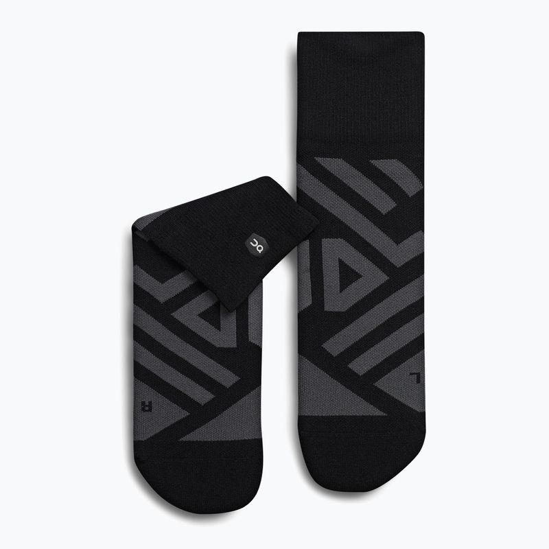 Vyriškos bėgimo kojinės On Performance Mid black/shadow 6