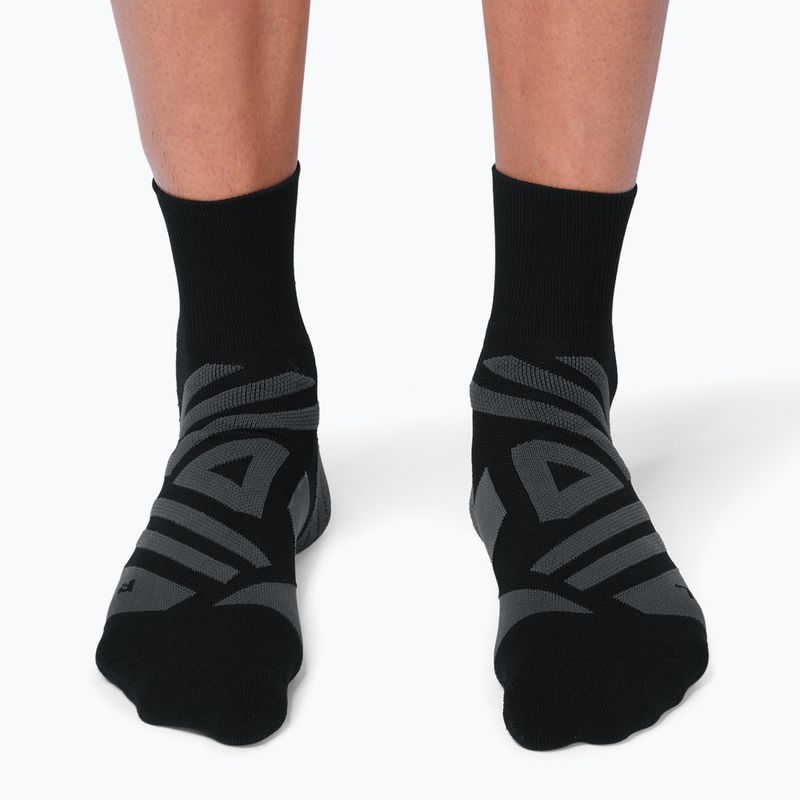 Vyriškos bėgimo kojinės On Performance Mid black/shadow 7