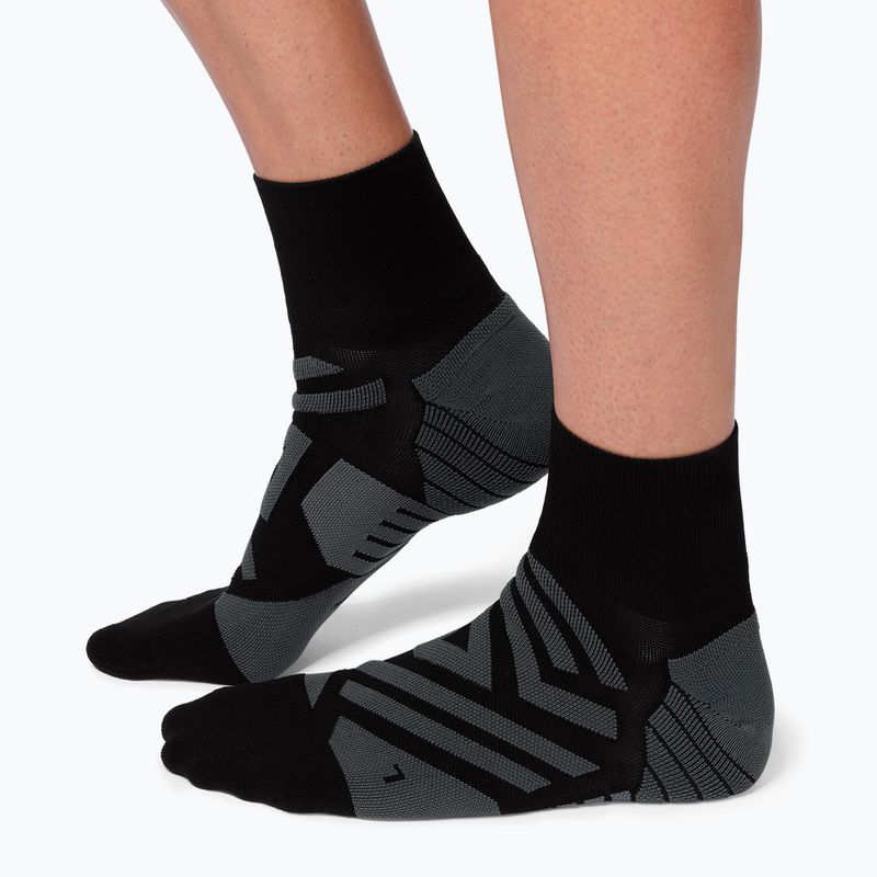 Vyriškos bėgimo kojinės On Performance Mid black/shadow 8