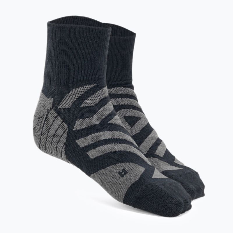 Vyriškos bėgimo kojinės On Performance Mid black/shadow