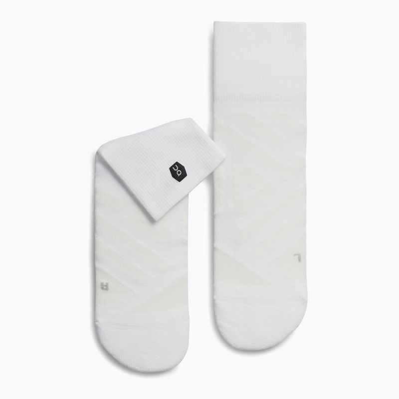 Vyriškos bėgimo kojinės On Performance Mid white/ivory