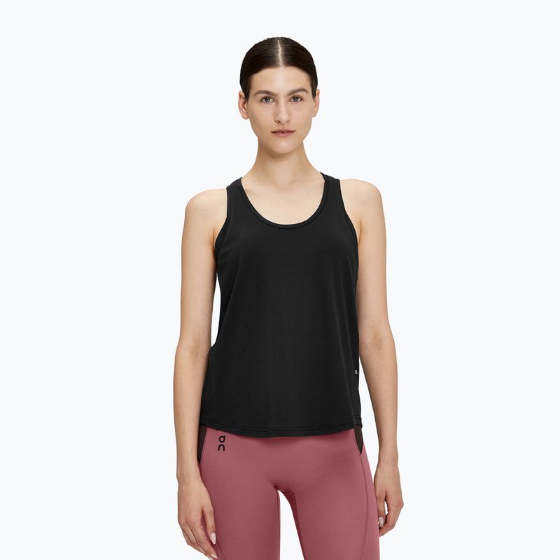 Moteriški bėgimo marškinėliai On Running Focus Top black