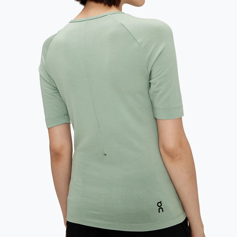 Moteriški marškinėliai On Merino-T moss 6