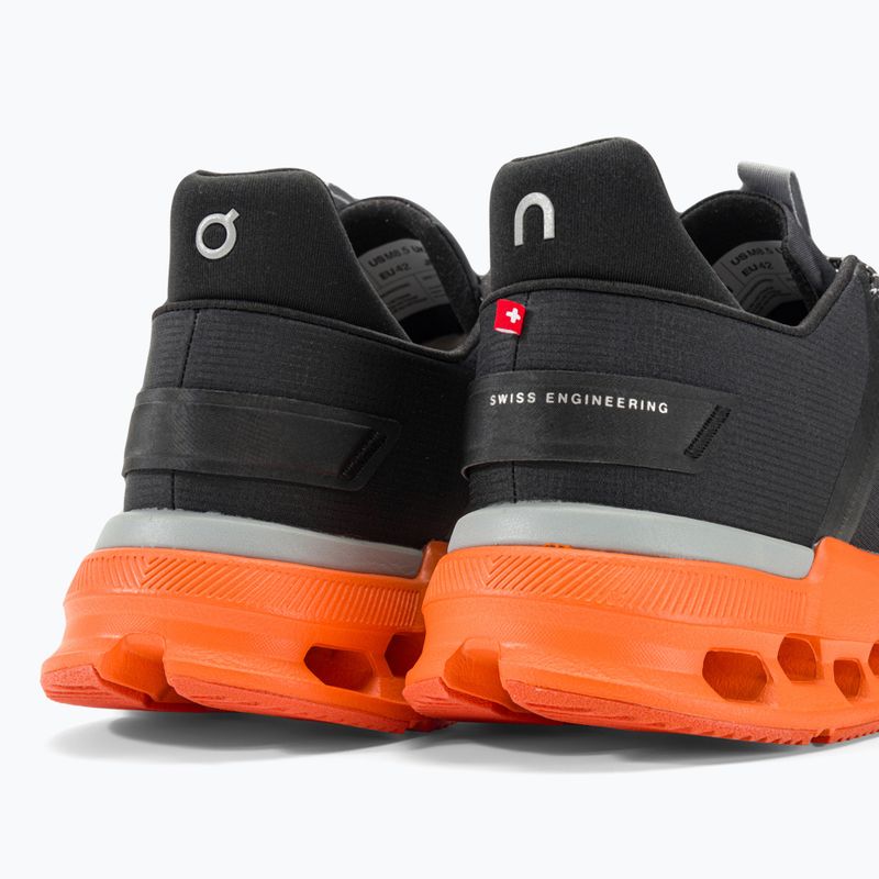 Vyriški bėgimo bateliai On Cloudnova Flux black/flame 11