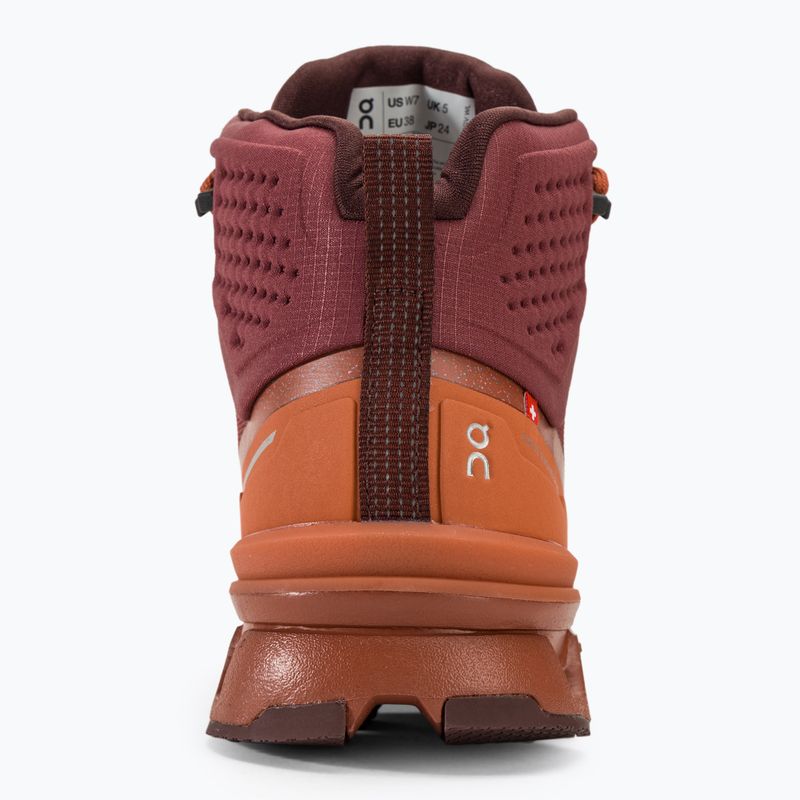 Moteriški žygio batai On Cloudrock 2 Waterproof beet/auburn 6