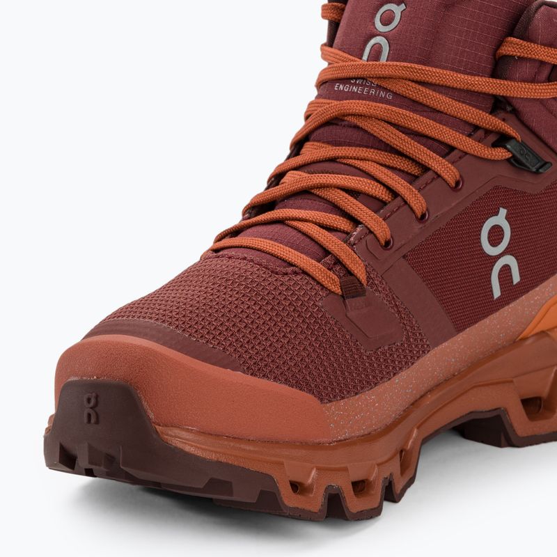 Moteriški žygio batai On Cloudrock 2 Waterproof beet/auburn 7
