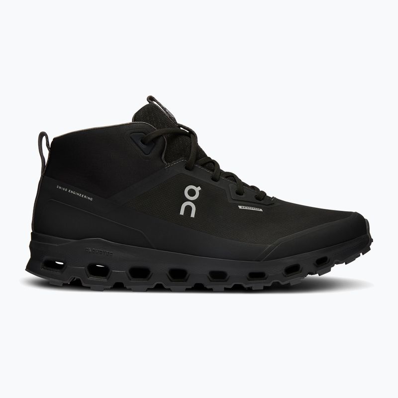 Vyriški trekingo batai On Cloudroam Waterproof black/eclipse 7