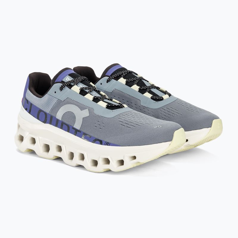 Vyriški bėgimo bateliai On Cloudmonster mist/blueberry 4