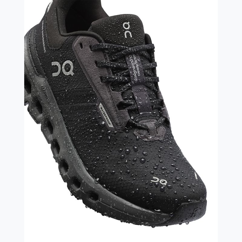 Moteriški bėgimo bateliai On Running Cloudrunner 2 Waterproof magnet/black 14