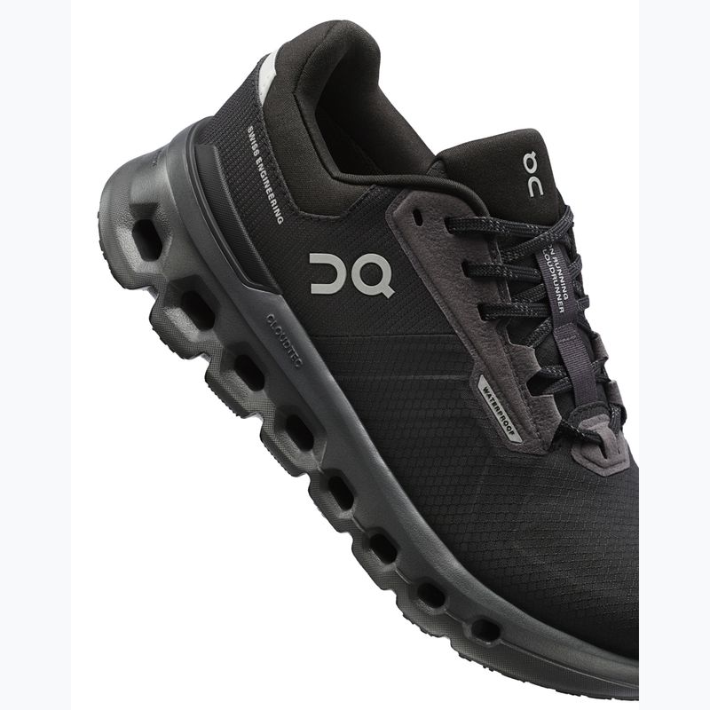 Moteriški bėgimo bateliai On Running Cloudrunner 2 Waterproof magnet/black 15