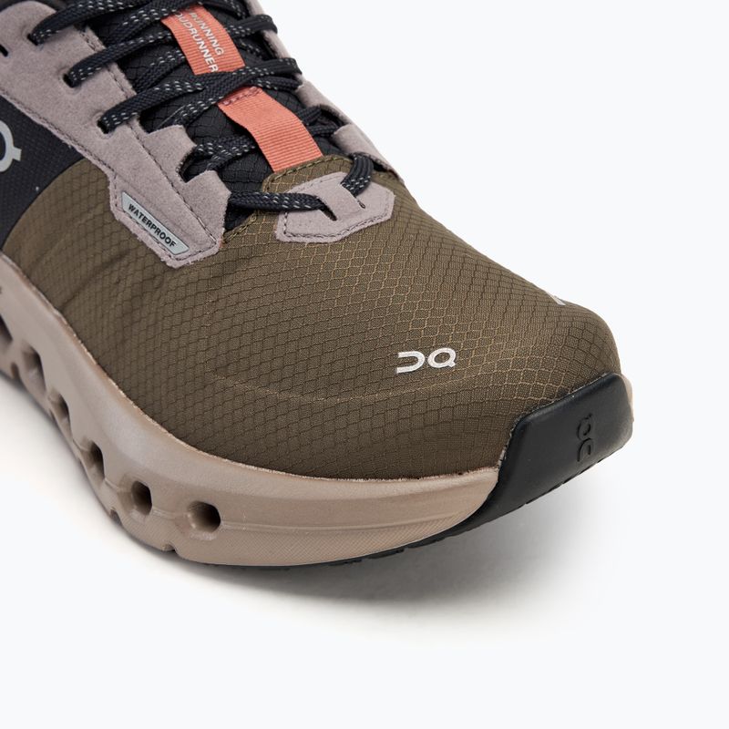 Moteriški bėgimo bateliai On Cloudrunner 2 Waterproof olive/mahogany 7