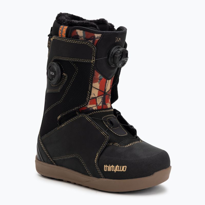Moteriški snieglenčių batai ThirtyTwo Lashed Double Boa Melancon WʼS ʼ25 black/gum