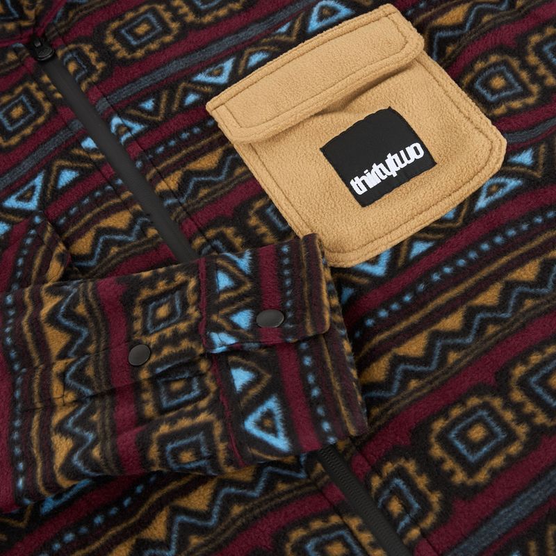 Vyriški marškiniai ThirtyTwo Rest Stop Zip Up maroon 3