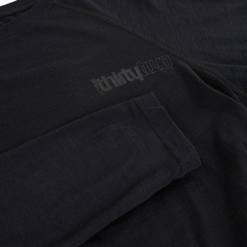 Vyriški termo marškinėliai ilgomis rankovėmis ThirtyTwo Ridelite Merino black/black 3