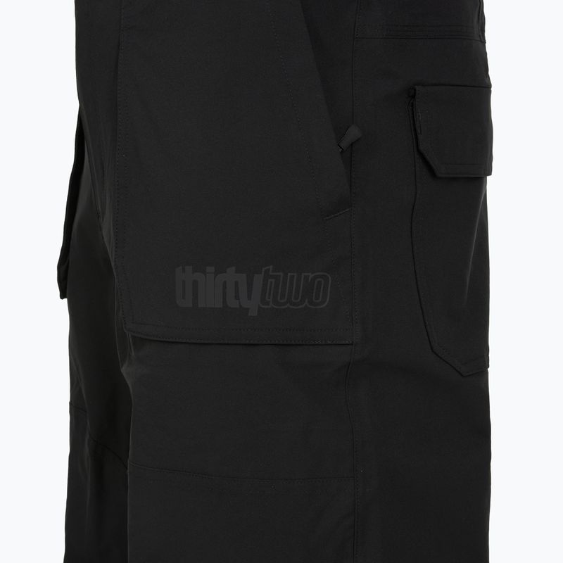 Vyriškos snieglenčių kelnės ThirtyTwo Basement Bib black 4