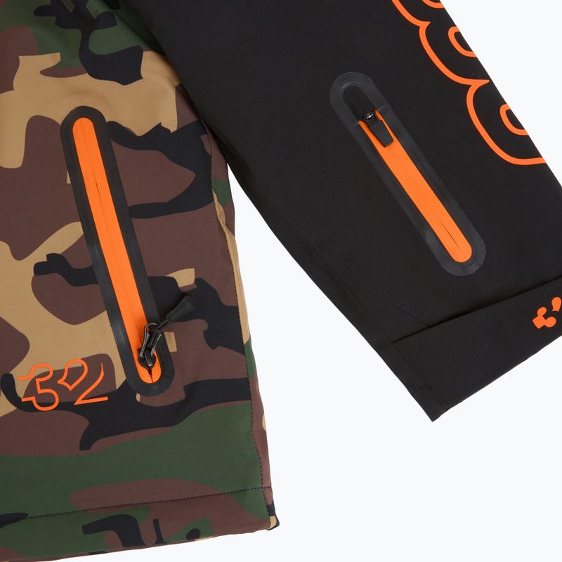 Vaikiška snieglenčių striukė ThirtyTwo Grasser Insulated black/orange 4