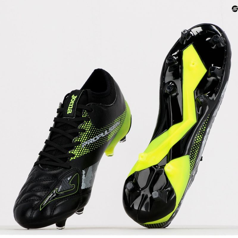 Vyriški futbolo batai Joma Propulsion Cup FG black/lemon fluor 14